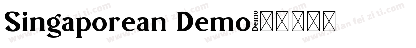 Singaporean Demo字体转换